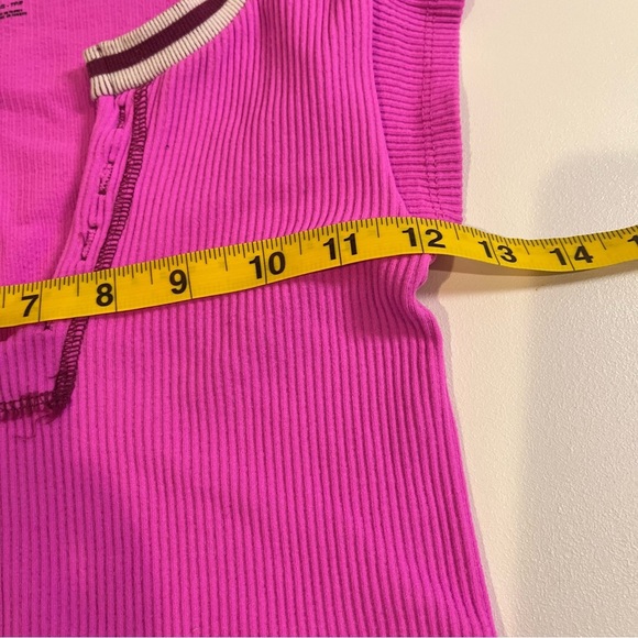 urban outfitters pink go for gold top y2k preppy barbie retro crop - Picture 3 of 5